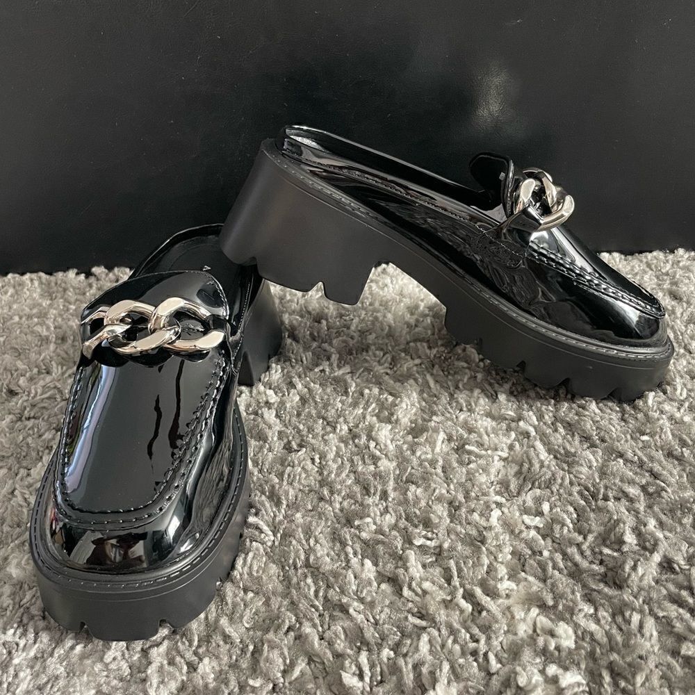 NIB Azalea Wang Platform Oxford Mules NWT - image 3